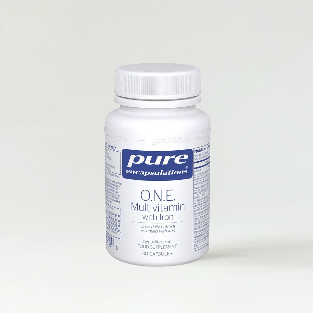 Pure Encapsulations O.N.E Multivitamin with Iron