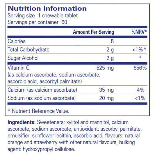 Pure Encapsulations Vitamin C Chewables