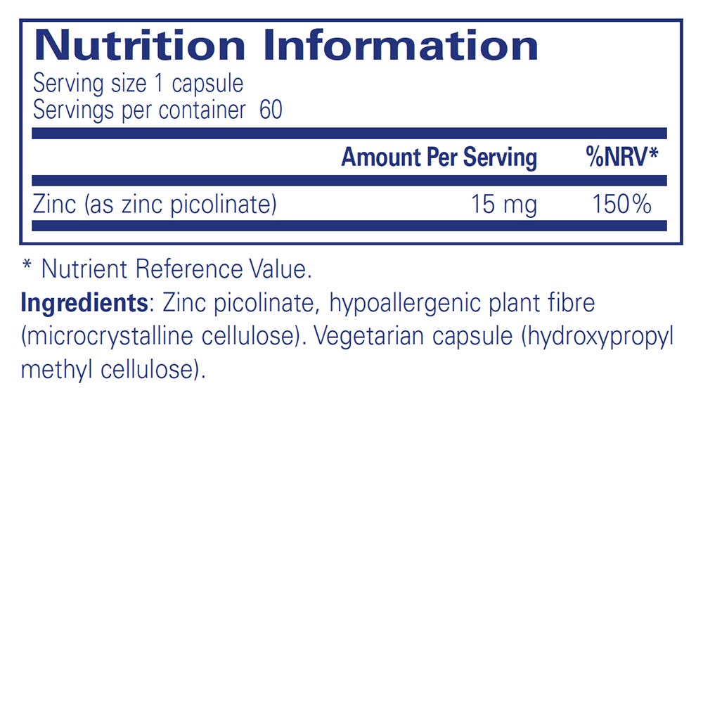 Pure Encapsulations Zinc 15