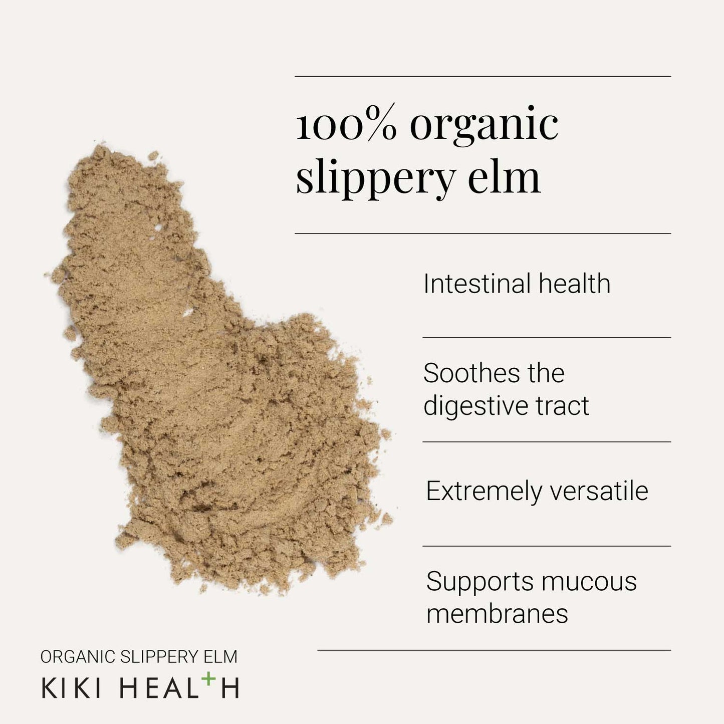 KIKI Health Organic Slippery Elm Powder