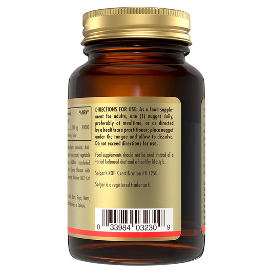 Solgar Vitamin B12 1000mcg Sublingual Nuggets