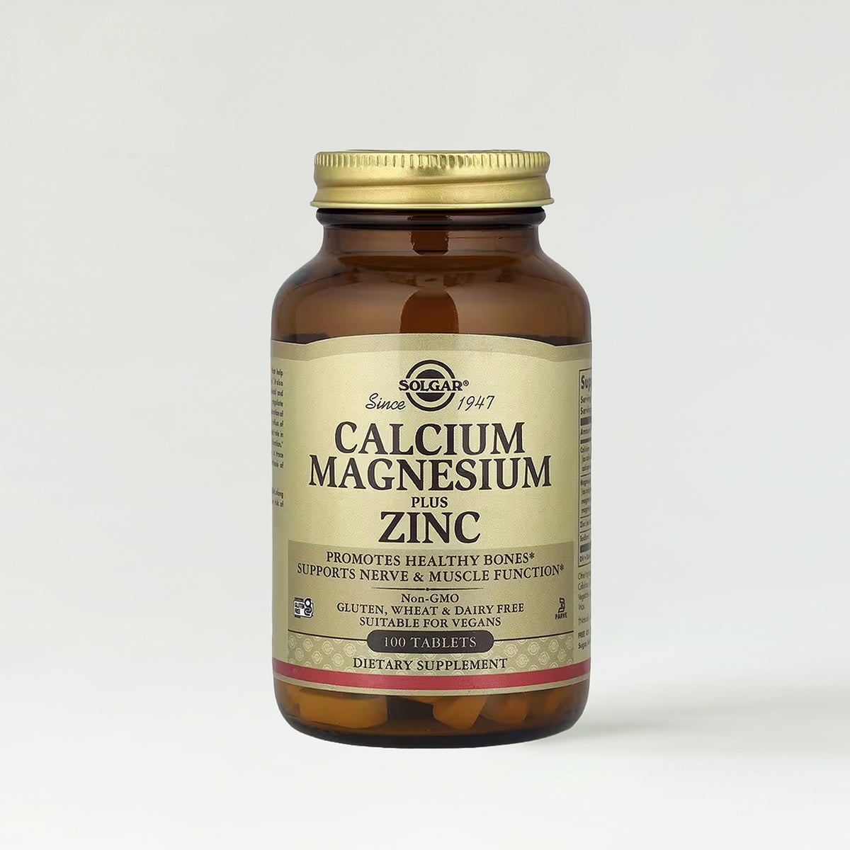 Solgar Calcium Magnesium Plus Zinc Tablets