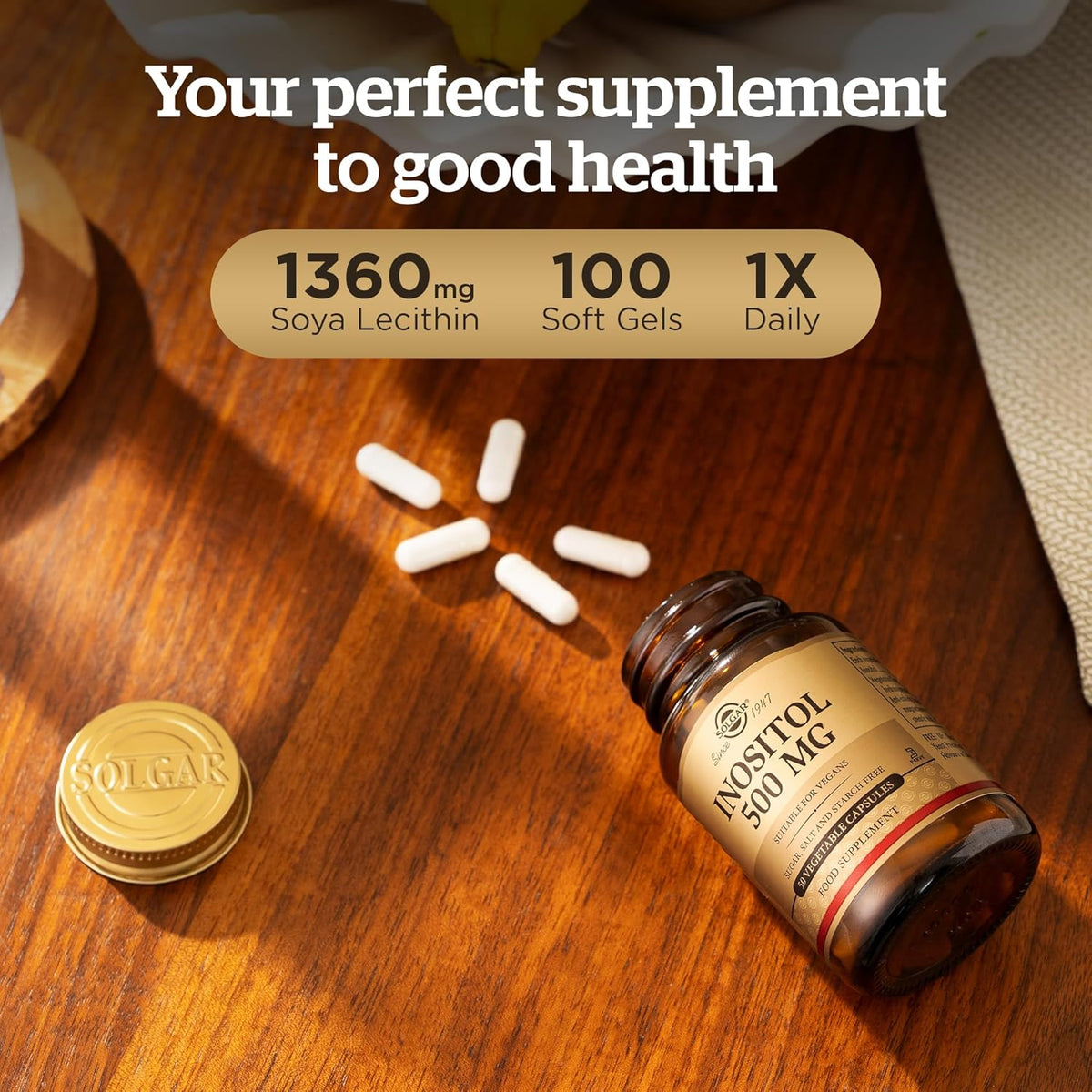 Solgar Inositol 500mg Vegetable Capsules