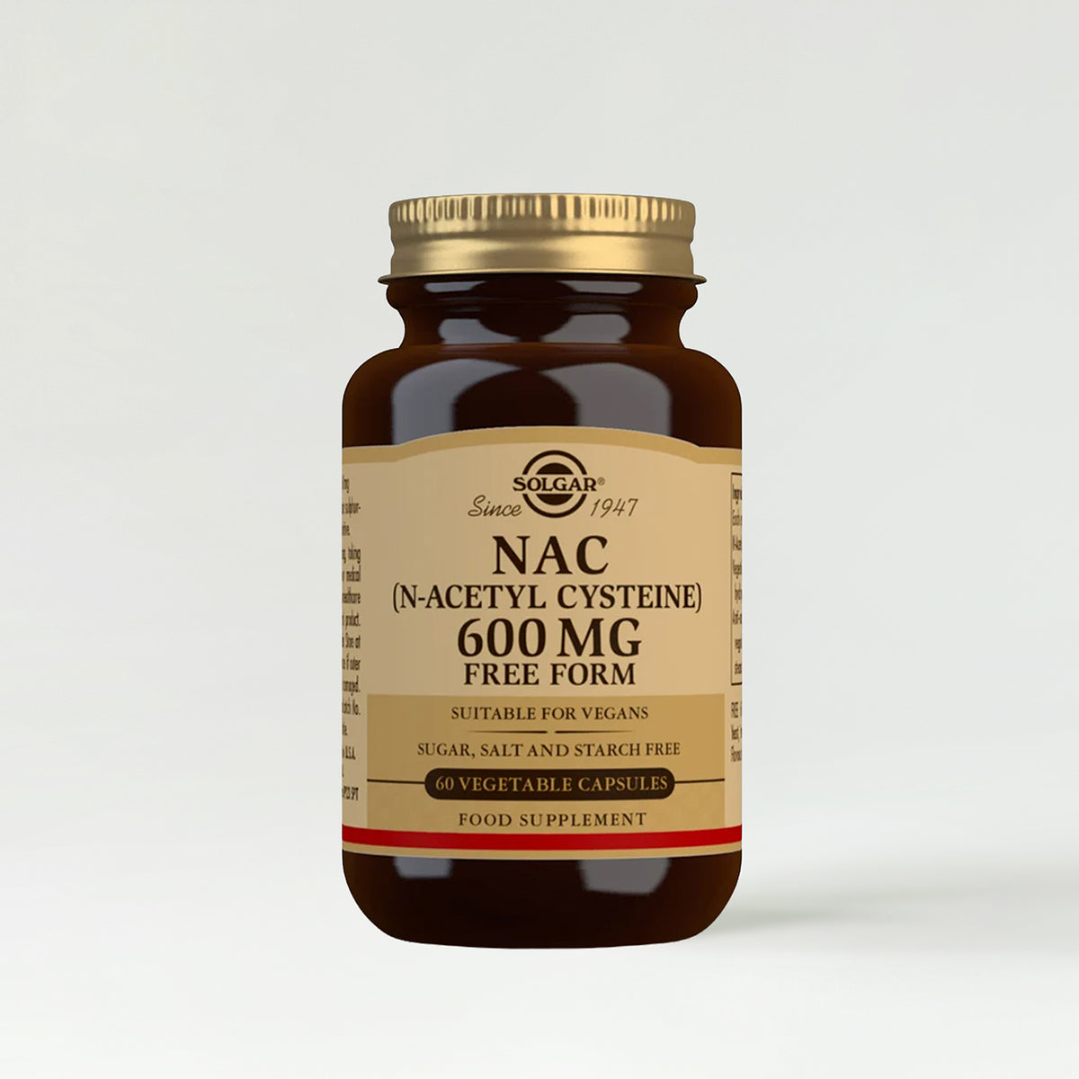 Solgar NAC (N-Acetyl-L-Cysteine) 600mg Vegetable Capsules