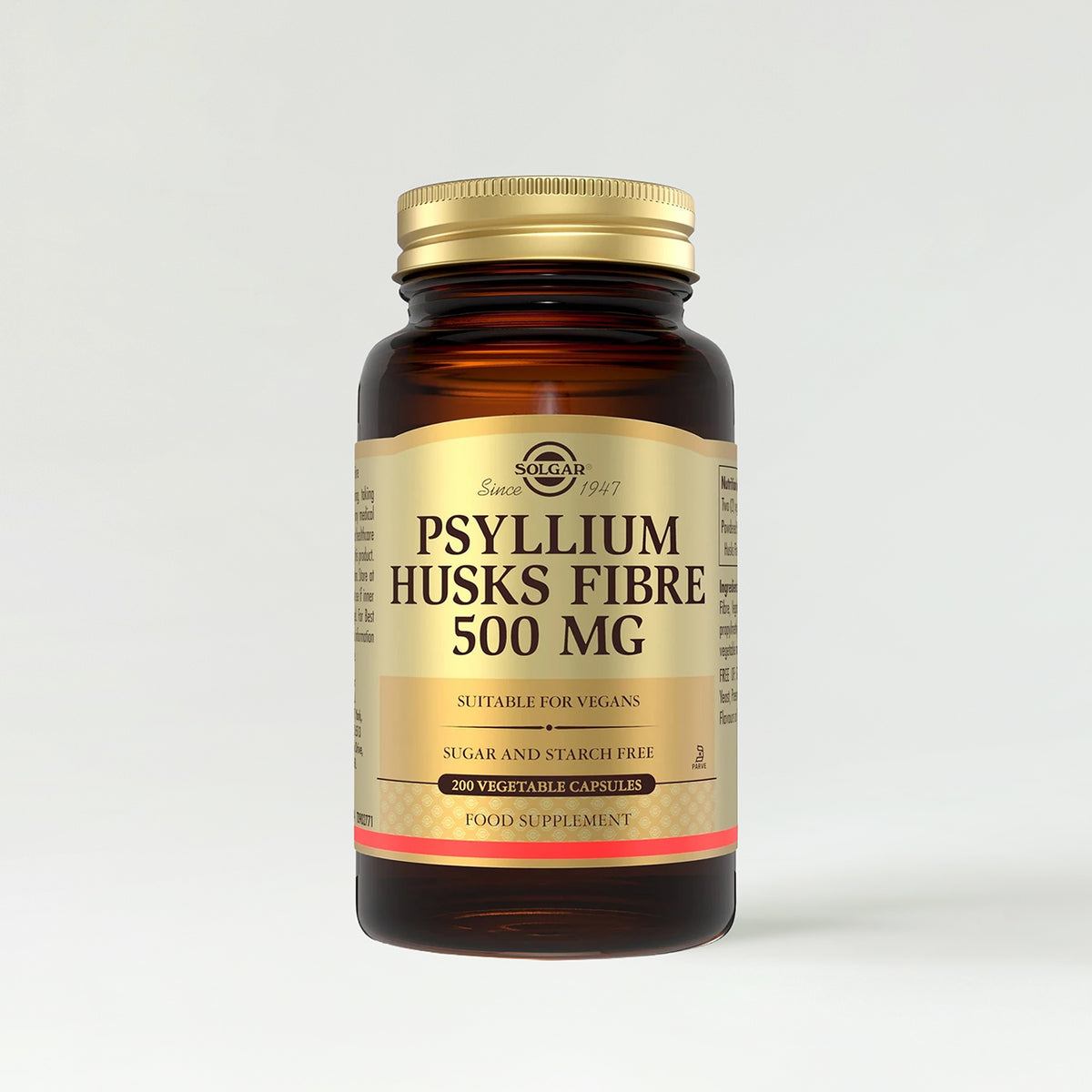 Solgar Psyllium Husks Fibre 500mg Vegetable Capsules