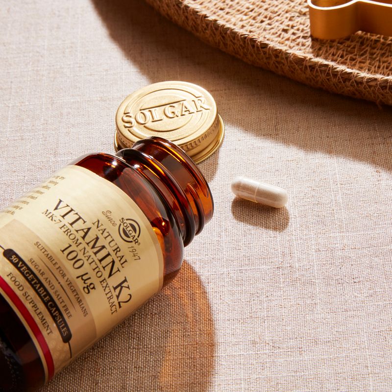 Solgar Natural Vitamin K2 (MK-7) 100mcg Vegetable Capsules