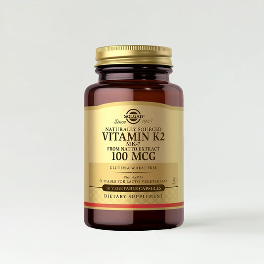 Solgar Natural Vitamin K2 (MK-7) 100mcg Vegetable Capsules