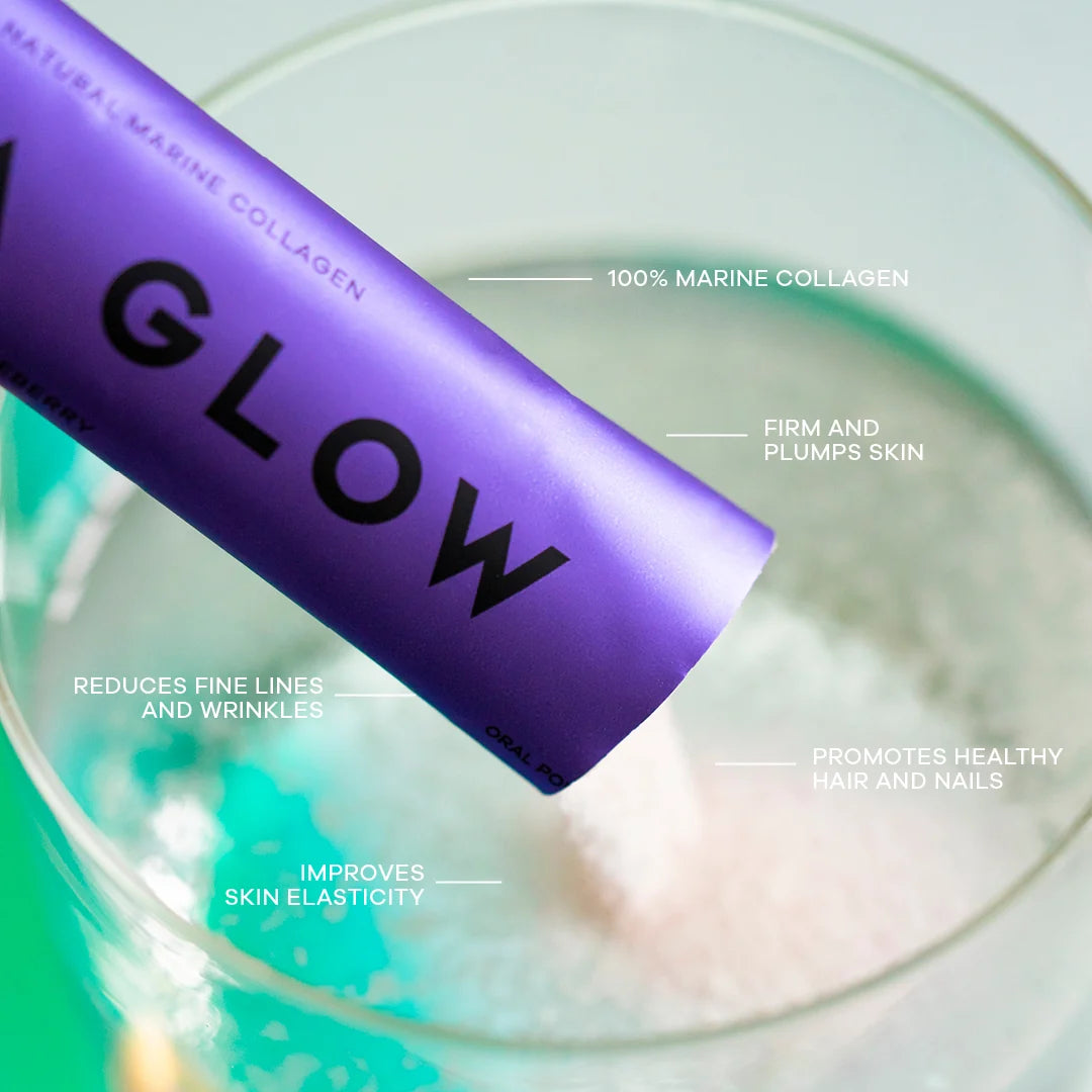 Vida Glow Natural Marine Collagen Sachets, Blueberry