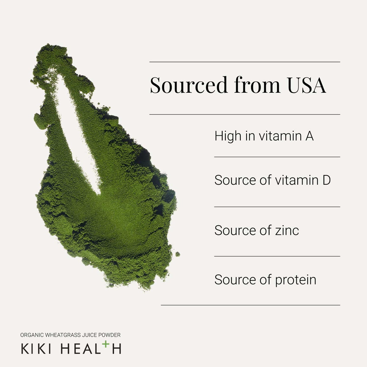 KIKI Health Organic Wheatgrass Juice Powder