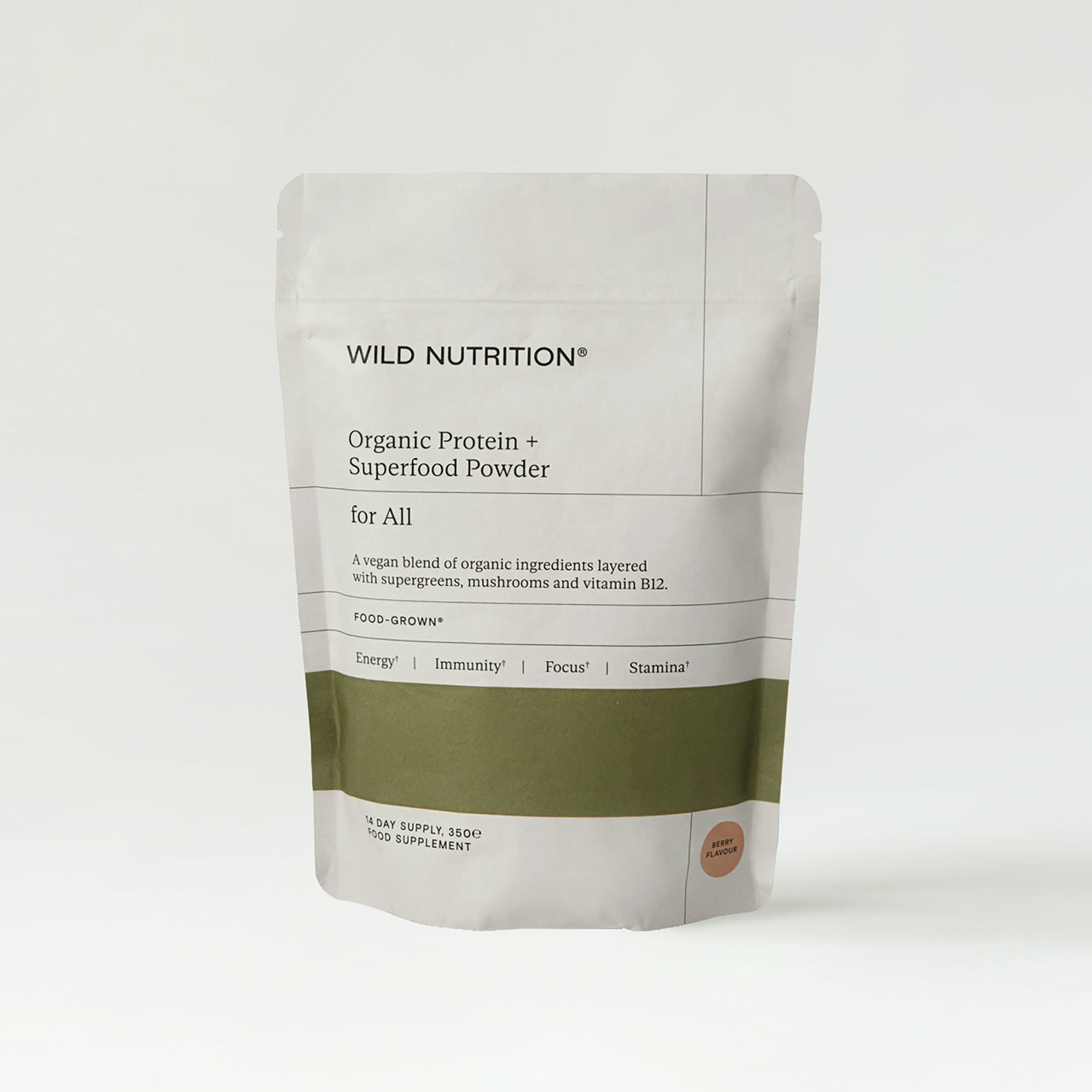 Wild Nutrition Food-Grown® Organic Protein + Superfood Powder