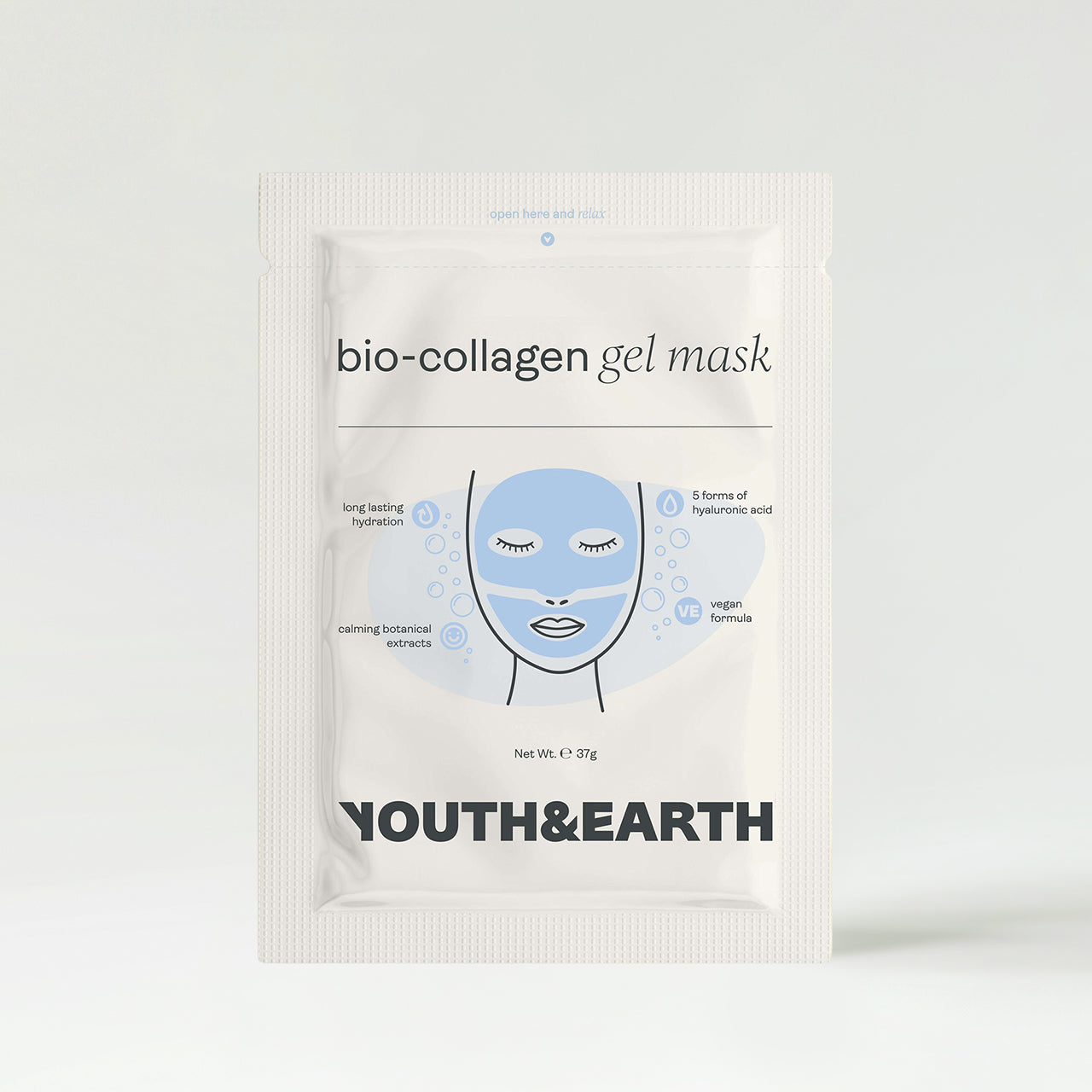 Youth & Earth Hyaluronic Acid - Bio-Collagen Gel Face Mask