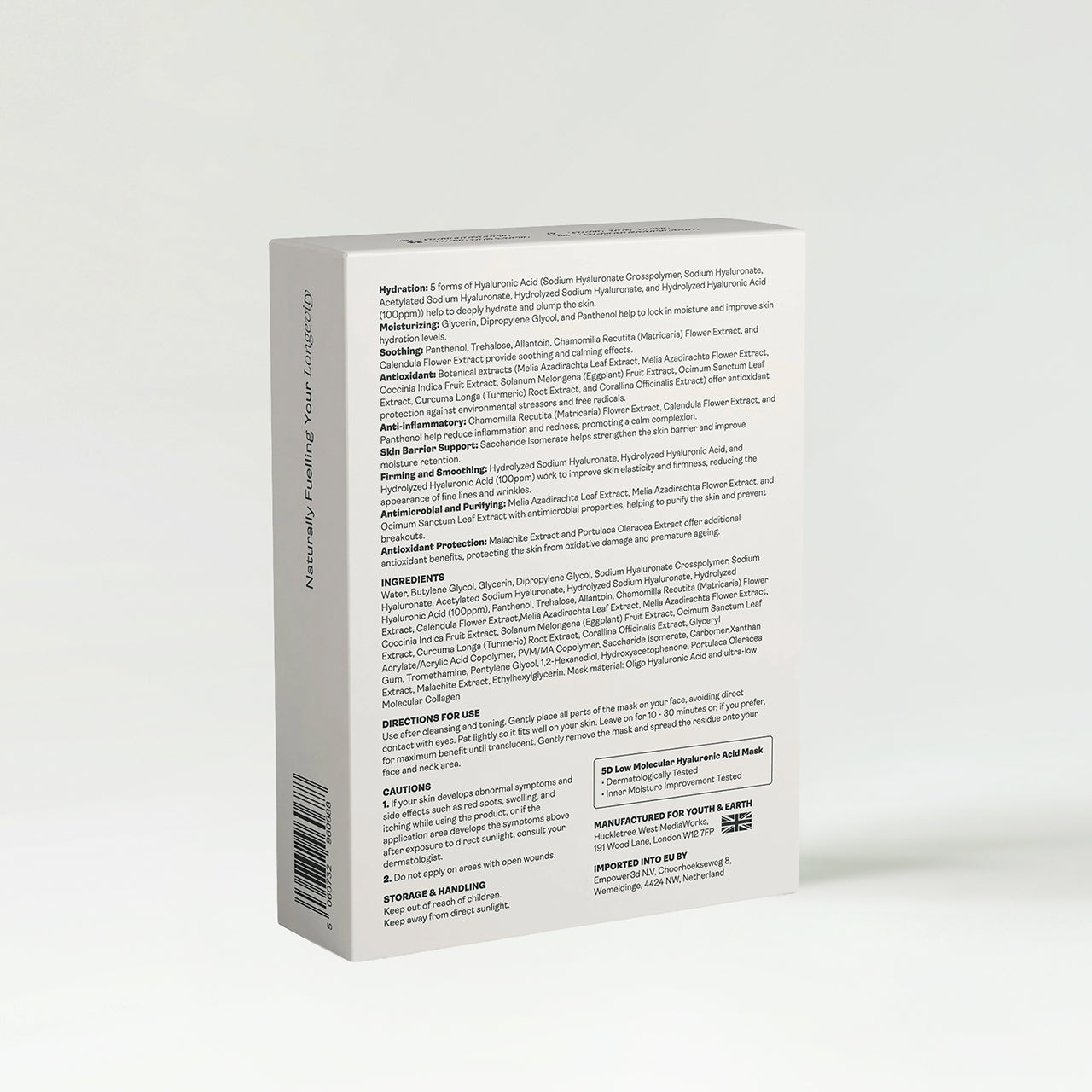 Youth & Earth Hyaluronic Acid - Bio-Collagen Gel Face Mask