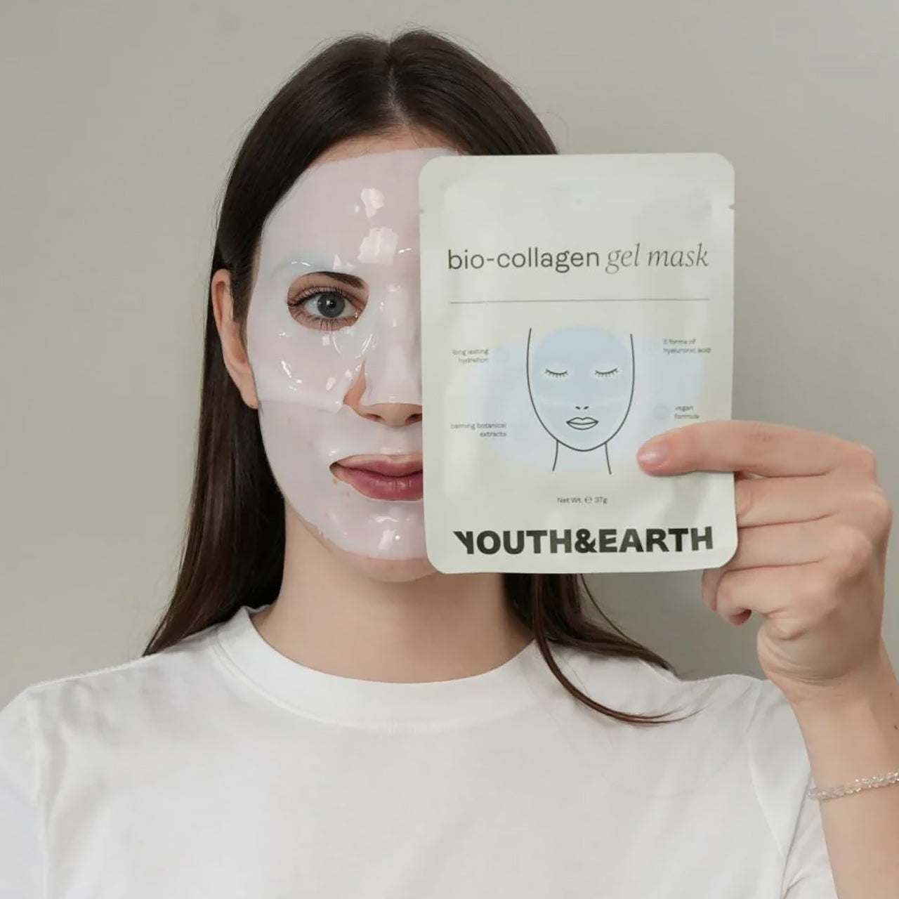 Youth & Earth Hyaluronic Acid - Bio-Collagen Gel Face Mask