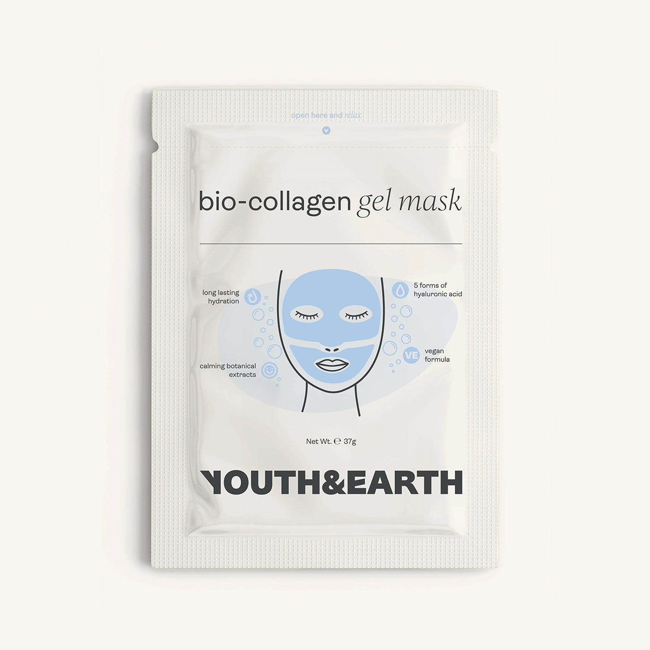 Youth & Earth Hyaluronic Acid - Bio-Collagen Gel Face Mask