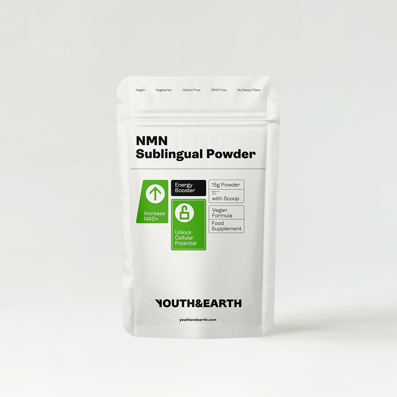Youth & Earth NMN Sublingual Powder - NAD+ Booster