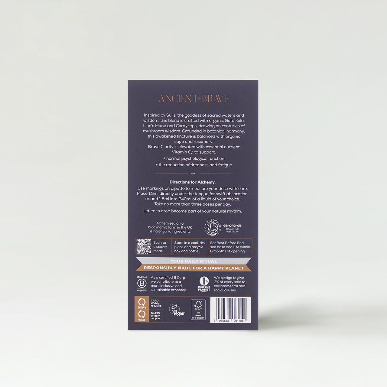 Ancient + Brave Ancient + Brave Clarity Mushroom Tincture