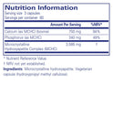 Pure Encapsulations Calcium (MCHA)