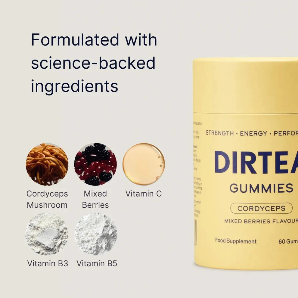 DIRTEA DIRTEA Cordyceps  Performance Gummies