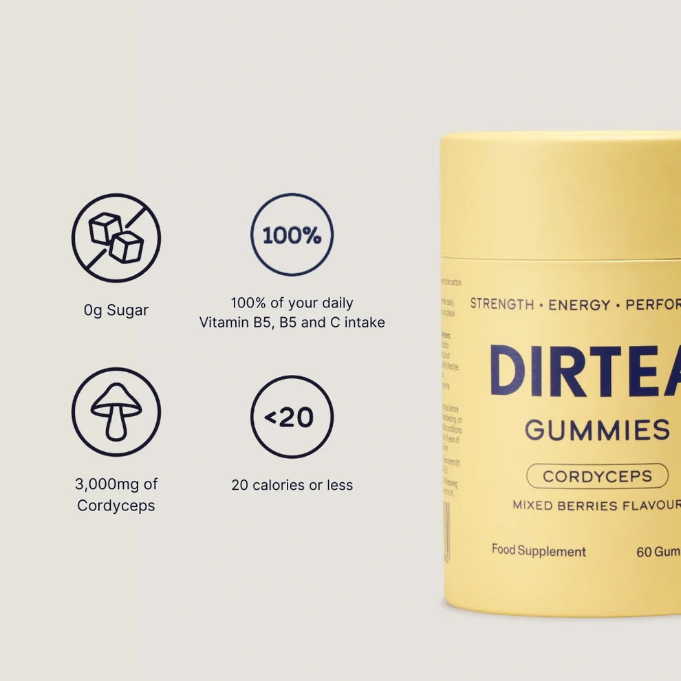 DIRTEA DIRTEA Cordyceps  Performance Gummies