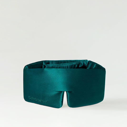 DROWSY Drowsy Green Sapphire Silk  Sleep Mask
