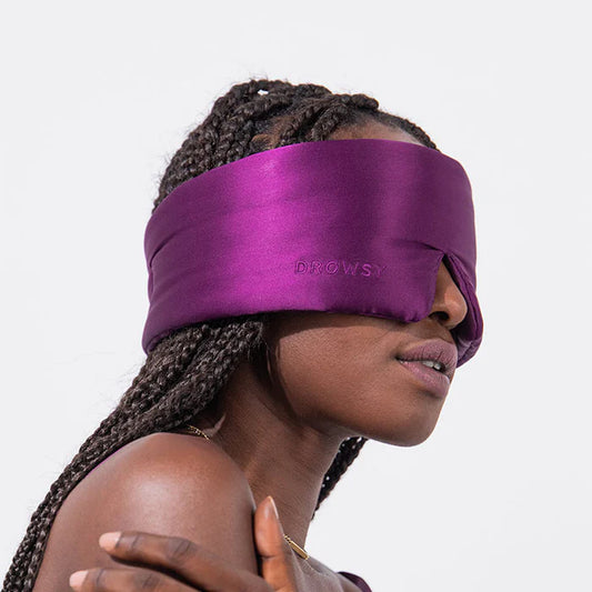 DROWSY Drowsy Purple Martini Silk Sleep Mask