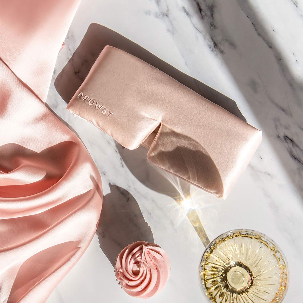 DROWSY Drowsy Sunset Pink Silk Sleep Mask