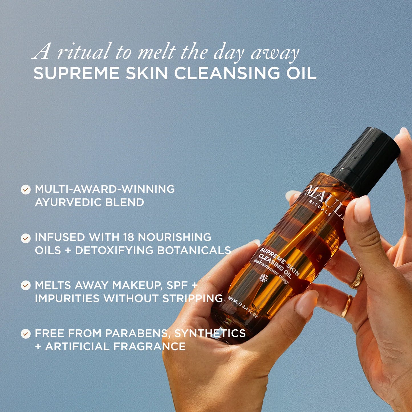 MAULI RITUALS Mauli Supreme Skin Cleansing Oil + Muslin Cloth