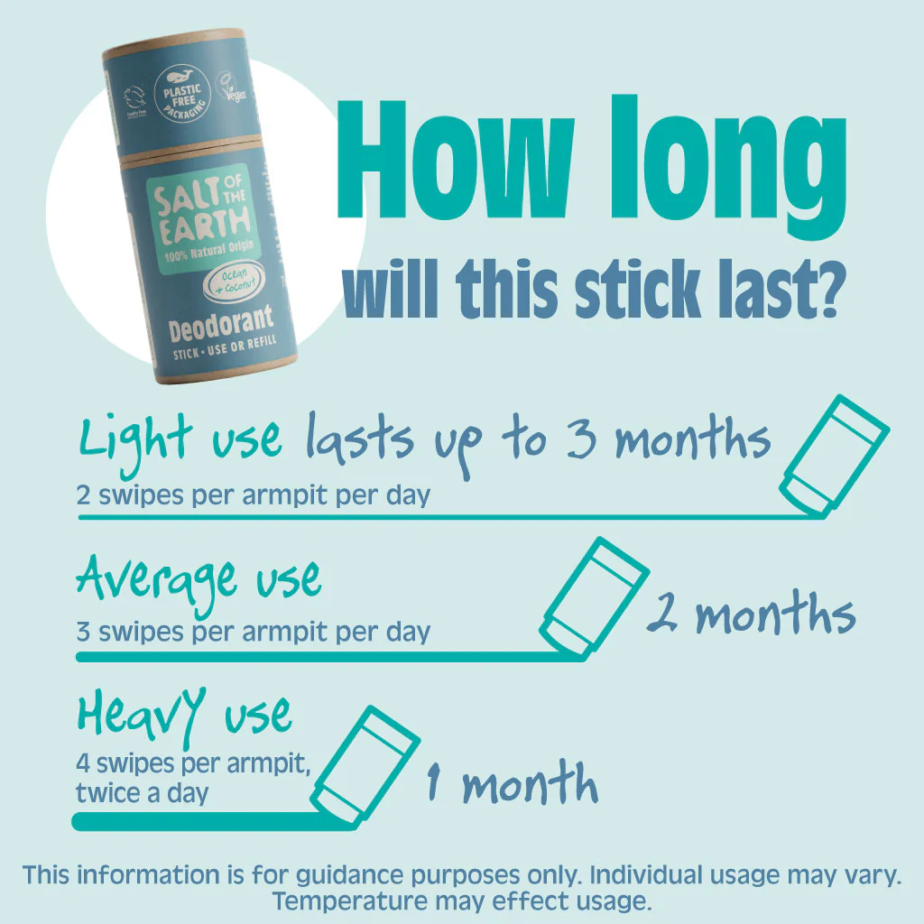 Salt of the Earth Salt of the Earth Deo Stick refill -  Ocean Coconut