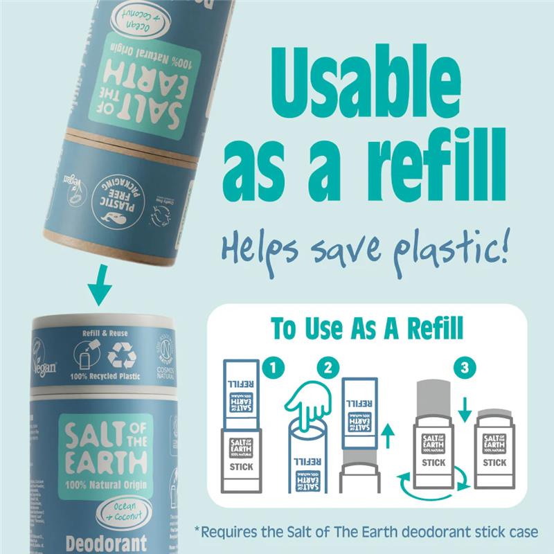 Salt of the Earth Salt of the Earth Deo Stick refill -  Ocean Coconut