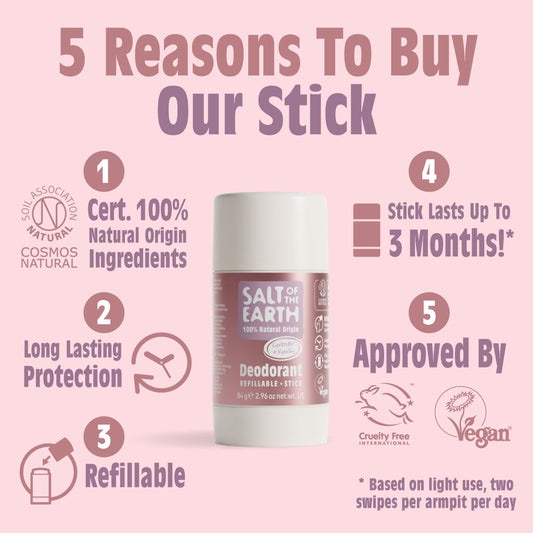 Salt of the Earth Salt of the Earth Lavender & Vanilla Natural Deodorant Stick