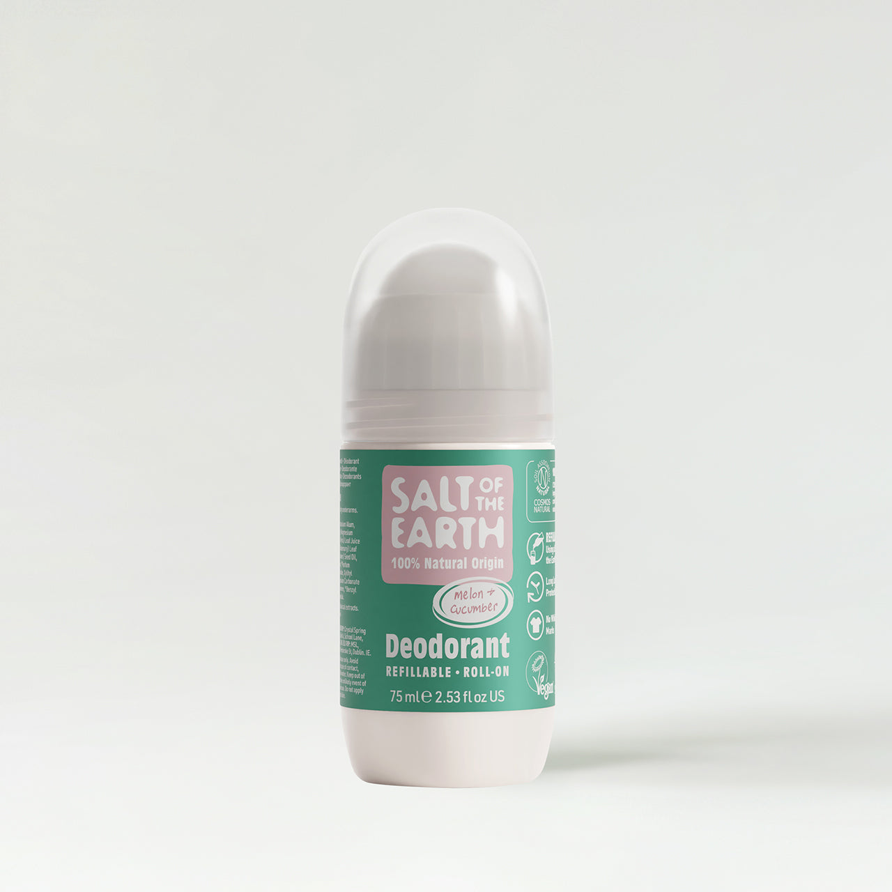 Salt of the Earth Salt of the Earth Melon & Cucumber Natural Refillable Roll-On Deodorant