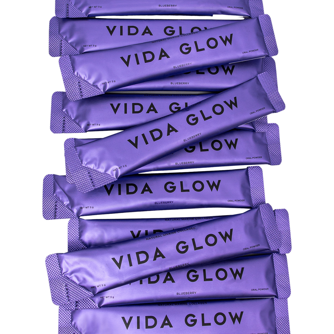 Vida Glow Vida Glow Natural Marine Collagen Sachets, Blueberry