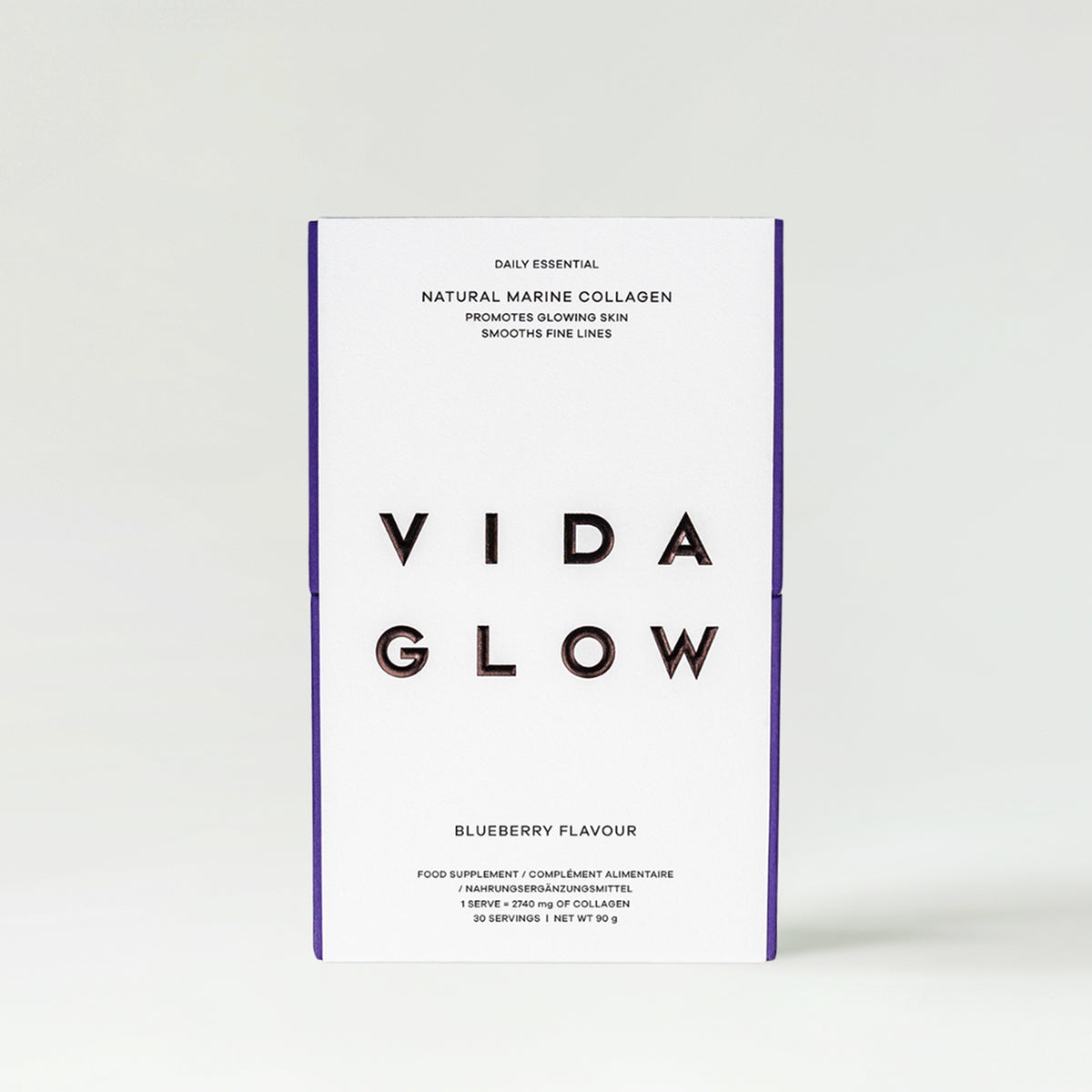 Vida Glow Natural Marine Collagen Sachets, Blueberry